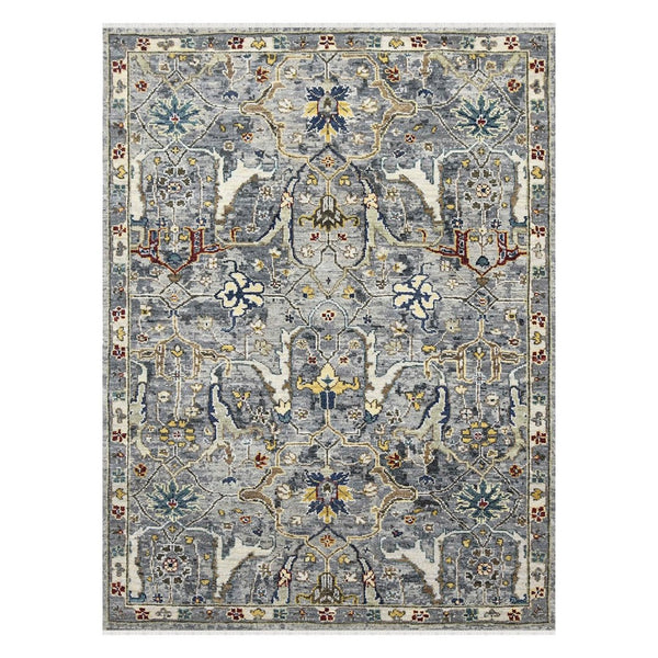 Amer Rugs Nuit Elegant Hand-knotted Area Rug In Premium New Zealand Wool For Timeless Home Décor Style Deep Silver Wool Nui740912