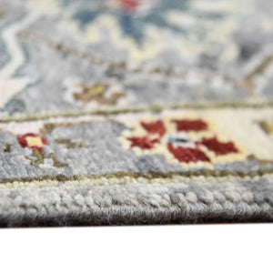 Amer Rugs Nuit Elegant Hand-knotted Area Rug In Premium New Zealand Wool For Timeless Home Décor Style Deep Silver Wool Nui740912