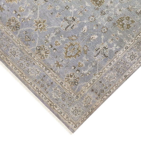 Amer Rugs Nuit Elegant Hand-knotted Area Rug In Premium New Zealand Wool For Timeless Home Décor Style Ice Blue Wool Nui1340912