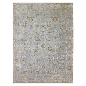 Amer Rugs Nuit Elegant Hand-knotted Area Rug In Premium New Zealand Wool For Timeless Home Décor Style Ice Blue Wool Nui1340912