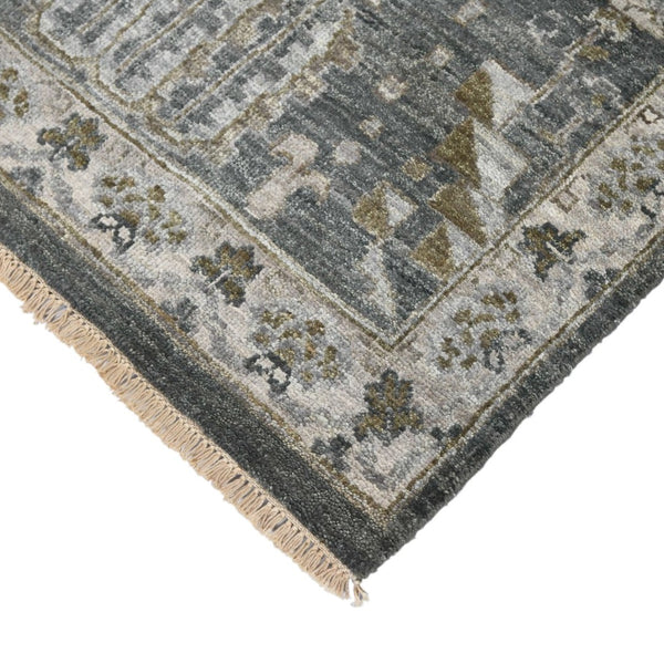 Amer Rugs Nuit Elegant Hand-knotted Area Rug In Premium New Zealand Wool For Timeless Home Décor Style Santas Gray Wool Nui20203