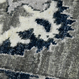 Amer Rugs Nuit Elegant Hand-knotted Area Rug In Premium New Zealand Wool For Timeless Home Décor Style Blue Sapphire Wool Nui200203
