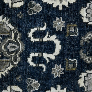 Amer Rugs Nuit Elegant Hand-knotted Area Rug In Premium New Zealand Wool For Timeless Home Décor Style Blue Sapphire Wool Nui200203