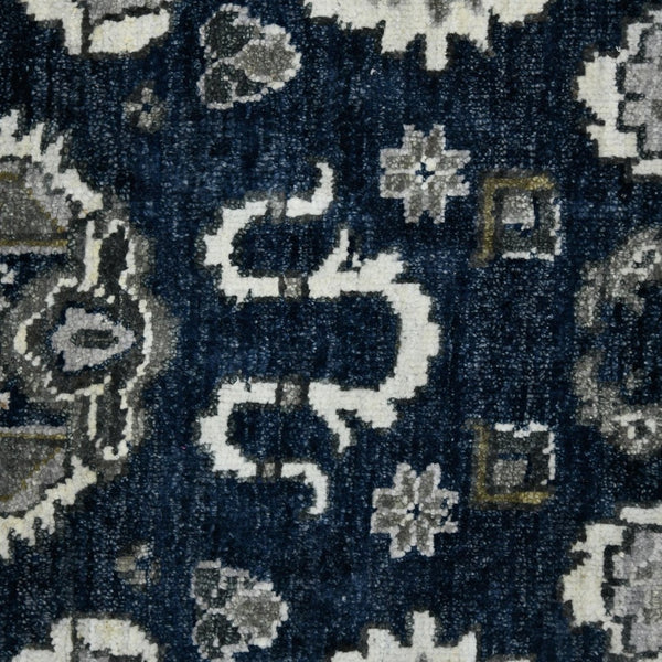 Amer Rugs Nuit Elegant Hand-knotted Area Rug In Premium New Zealand Wool For Timeless Home Décor Style Blue Sapphire Wool Nui200203