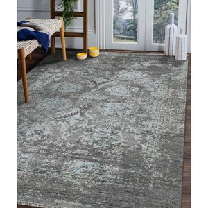 Amer Rugs Nuit Elegant Hand-knotted Area Rug In Premium New Zealand Wool For Timeless Home Décor Style Silver Sand Wool Nui220912