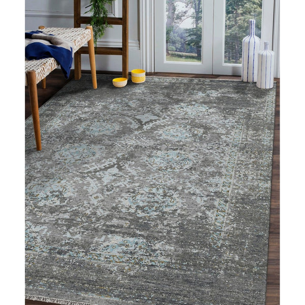 Amer Rugs Nuit Elegant Hand-knotted Area Rug In Premium New Zealand Wool For Timeless Home Décor Style Silver Sand Wool Nui220912