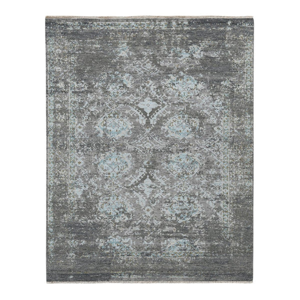 Amer Rugs Nuit Elegant Hand-knotted Area Rug In Premium New Zealand Wool For Timeless Home Décor Style Silver Sand Wool Nui220912