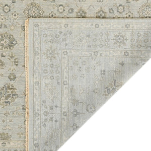 Amer Rugs Nuit Elegant Hand-knotted Area Rug In Premium New Zealand Wool For Timeless Home Décor Style Ice Blue Wool Nui60912