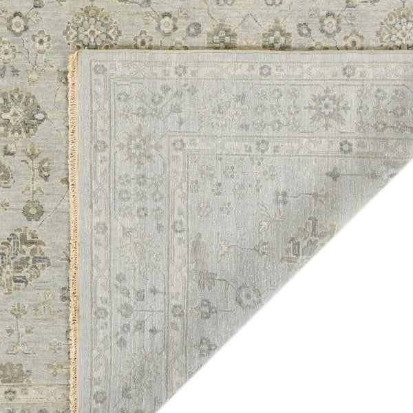 Amer Rugs Nuit Elegant Hand-knotted Area Rug In Premium New Zealand Wool For Timeless Home Décor Style Ice Blue Wool Nui60912