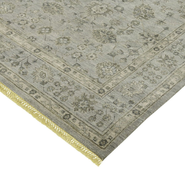 Amer Rugs Nuit Elegant Hand-knotted Area Rug In Premium New Zealand Wool For Timeless Home Décor Style Ice Blue Wool Nui60912