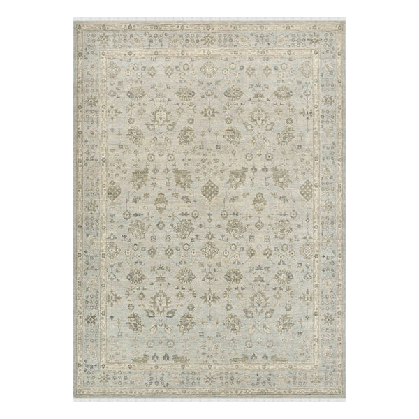Amer Rugs Nuit Elegant Hand-knotted Area Rug In Premium New Zealand Wool For Timeless Home Décor Style Ice Blue Wool Nui60912