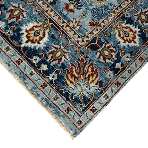 Amer Rugs Nuit Elegant Hand-knotted Area Rug In Premium New Zealand Wool For Timeless Home Décor Style Carolina,Indigo Wool Nui600203