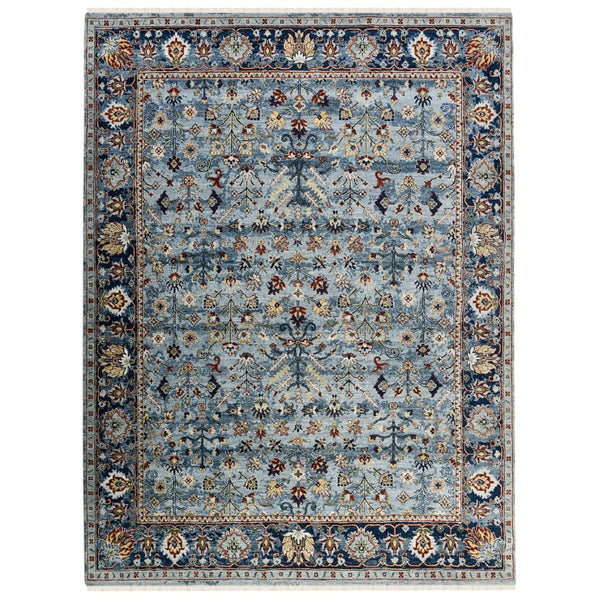Amer Rugs Nuit Elegant Hand-knotted Area Rug In Premium New Zealand Wool For Timeless Home Décor Style Carolina,Indigo Wool Nui600203