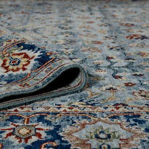 Amer Rugs Nuit Elegant Hand-knotted Area Rug In Premium New Zealand Wool For Timeless Home Décor Style Carolina,Indigo Wool Nui600203