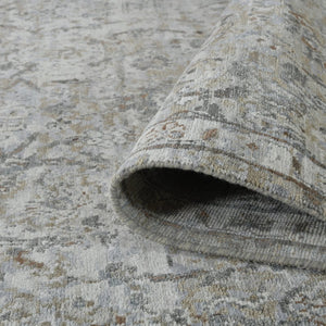 Amer Rugs Nuit Elegant Hand-knotted Area Rug In Premium New Zealand Wool For Timeless Home Décor Style Medium Gray Wool Nui881014