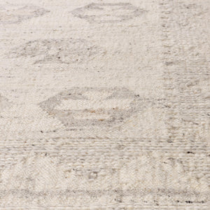 Rizzy Nova NVA947 Hand Woven  Hand Spun Wool/Cotton Rug Ivory 9' x 12'