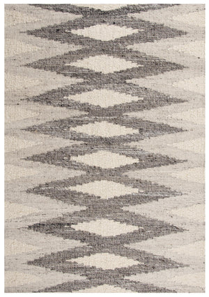 Rizzy Nova NVA949 Hand Woven  Hand Spun Wool/Cotton Rug Silver/Gray 9' x 12'