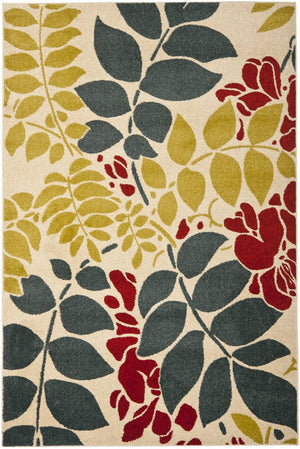 Safavieh Newbury Exquisite Power-loomed Area Rug With Elegant Botanical Design For Timeless Home Style Blue ,Brown Polypropylene Nwb8698-6525-3
