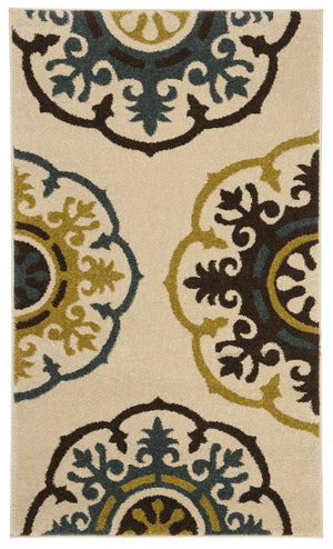 Safavieh Newbury Exquisite Turkish Area Rug - Elegant Medallion Design For Timeless Home Decor Appeal Brown ,Red Polypropylene Nwb8699-2540-3