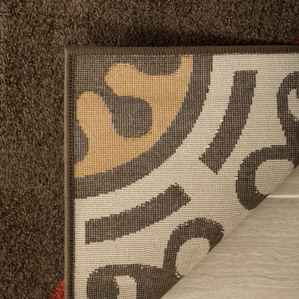 Safavieh Newbury Exquisite Turkish Area Rug - Elegant Medallion Design For Timeless Home Decor Appeal Brown ,Red Polypropylene Nwb8699-2540-3