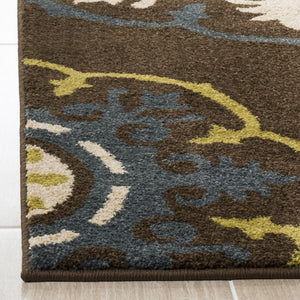 Safavieh Newbury Exquisite Turkish Area Rug - Elegant Medallion Design For Timeless Home Decor Appeal Brown ,Red Polypropylene Nwb8699-2540-3