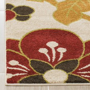 Safavieh Newbury 3' X 5' Ivory Red Floral Area Rug - Elegant Turkish Design, Durable & Stylish For Any Room Ivory ,Red Polypropylene Nwb8702-1240-3
