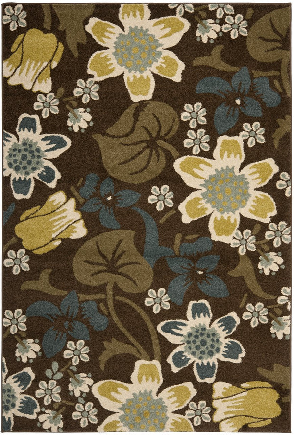 Safavieh Newbury 3' X 5' Brown And Blue Floral Area Rug – Elegant, Durable, And Perfect For Any Room Decor Brown ,Blue Polypropylene Nwb8706-2521-3