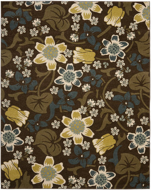 Safavieh Newbury 3' X 5' Brown And Blue Floral Area Rug – Elegant, Durable, And Perfect For Any Room Decor Brown ,Blue Polypropylene Nwb8706-2521-3