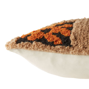 Jaipur Living Jaipur Living Boucle Tribal Throw Pillow Earthy Polyester Fill Indoor Outdoor Accent PLW103720