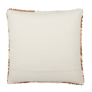 Jaipur Living Jaipur Living Nazka Boucle Square Throw Pillow Earthy Abstract Tan Indoor Outdoor PLW103721