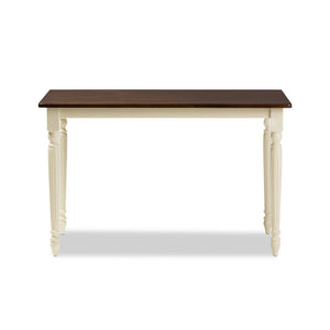 Baxton Studio Baxton Studio Vintage French Country Dining Table in Buttermilk & Cherry – Charming Cottage Style Napoleon-Cherry/Buttermilk-DT