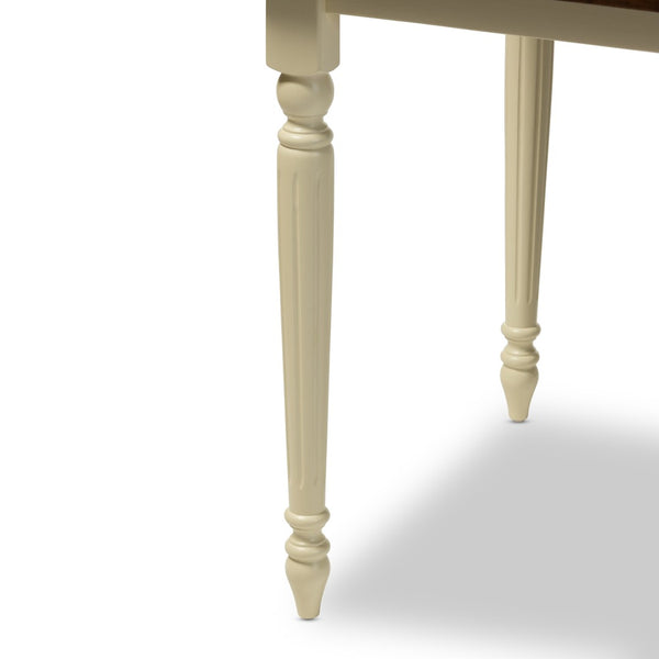 Baxton Studio Baxton Studio Vintage French Country Dining Table in Buttermilk & Cherry – Charming Cottage Style Napoleon-Cherry/Buttermilk-DT