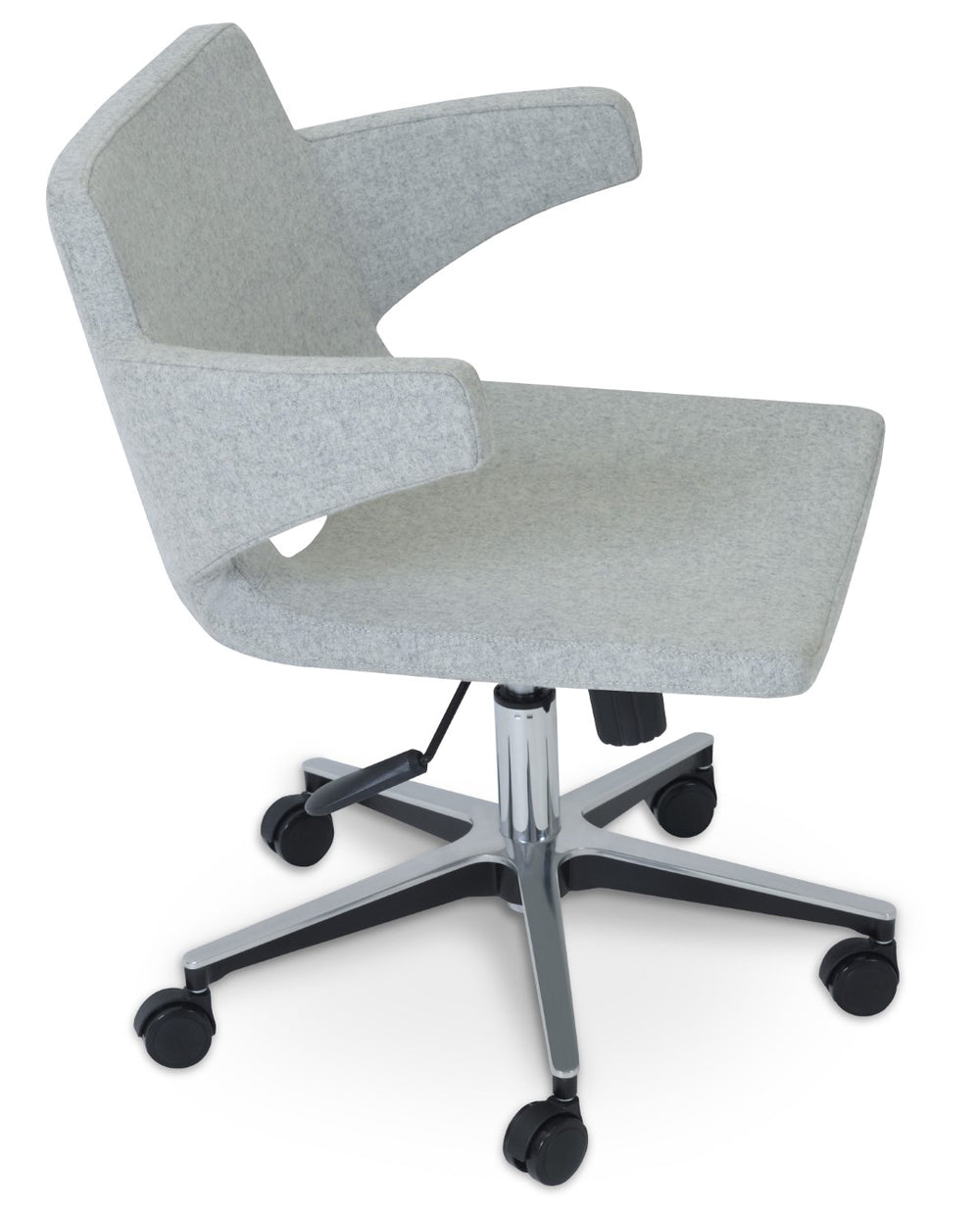 Soho Concept Nevada Arm Office Chair In Deep Maroon - Durable Camira Blazer Fabric With 10-year Guarantee Deep Maroon  Soho-concept-dining-chair-11911