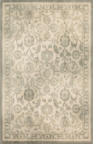 New Ross Ash Grey 3' 6" x 5' 6" Area Rug Karastan Rugs