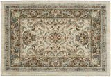 Newbridge Floral Ornamental Area Rug - Luxurious, Stain-Resistant & Made in USA