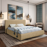 Nico Camel Velvet Full Bed NicoCamel-F Meridian Furniture