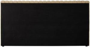 Nico Camel Velvet Full Bed NicoCamel-F Meridian Furniture