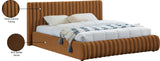 Nico Saddle Velvet King Bed NicoSaddle-K Meridian Furniture