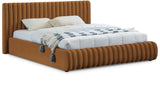 Nico Saddle Velvet King Bed NicoSaddle-K Meridian Furniture