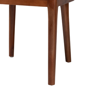 Bali & Pari Norely Solid Mahogany Dining Chair with Handwoven Seagrass Back
