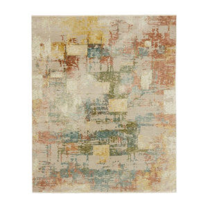 Karastan Rugs Memento Nostalgic Machine Woven Polyester Area Rug Cream 9' x 12'