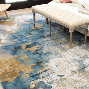 Tryst Nuvole Grey Blue Area Rug R1289 4311 096132 IP Karastan Rugs Mohawk