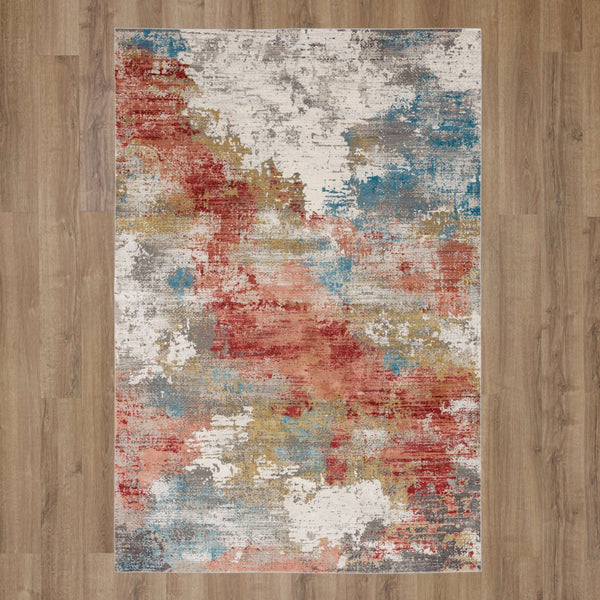 Tryst Nuvole Multi Area Rug R1289 416 144180 IP Karastan Rugs Mohawk