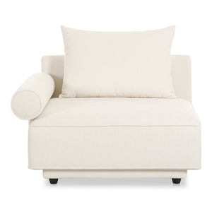 Moe's Home Rosello Modular Sectional Sofa: Stylish, Sustainable Comfort With Versatile Design For Any Space White Upholstery, 30% Recycled Polyester,70% Polyester,Plywood Frame Oa-1008-18