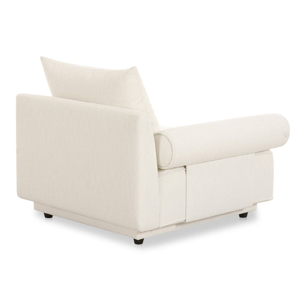 Moe's Home Rosello Modular Sectional Sofa: Stylish, Sustainable Comfort With Versatile Design For Any Space White Upholstery, 30% Recycled Polyester,70% Polyester,Plywood Frame Oa-1008-18