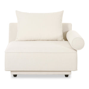 Moe's Home Rosello Modular Sectional Sofa: Stylish, Sustainable Comfort With Versatile Design For Any Space White Upholstery, 30% Recycled Polyester,70% Polyester,Plywood Frame Oa-1009-18