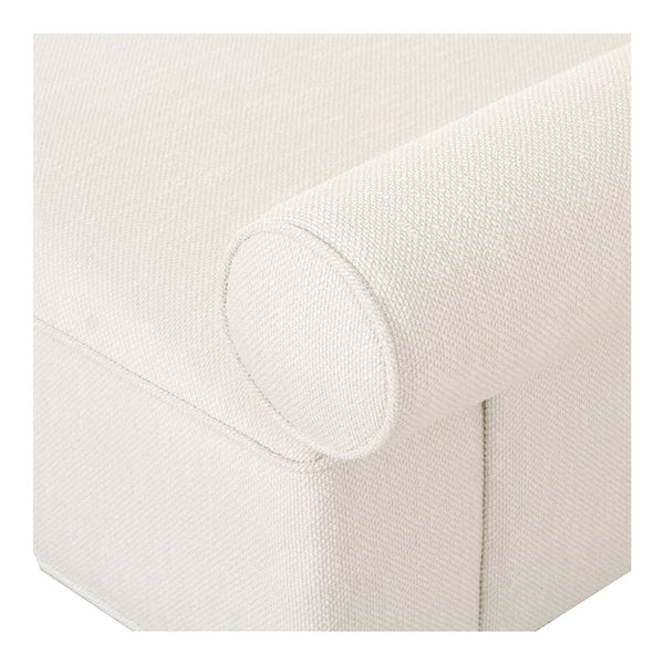 Moe's Home Rosello Modular Sectional Sofa: Stylish, Sustainable Comfort With Versatile Design For Any Space White Upholstery, 30% Recycled Polyester,70% Polyester,Plywood Frame Oa-1009-18