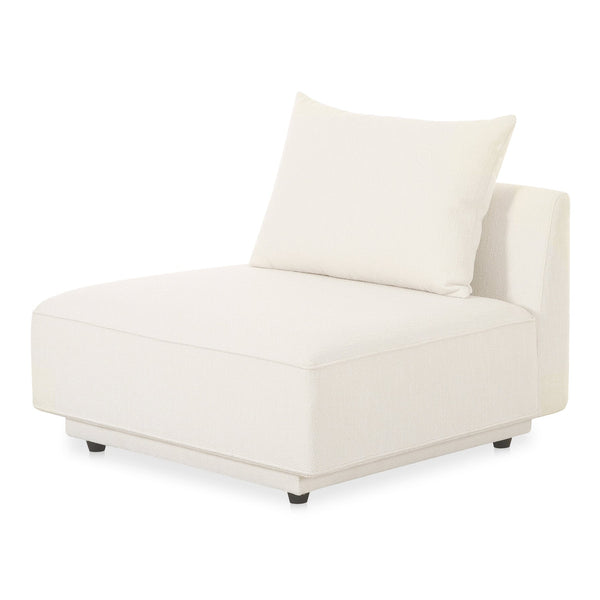 Moe's Home Rosello Modular Sectional Sofa: Stylish, Sustainable Comfort With Versatile Design For Any Space White Upholstery, 30% Recycled Polyester,70% Polyester,Plywood Frame Oa-1010-18