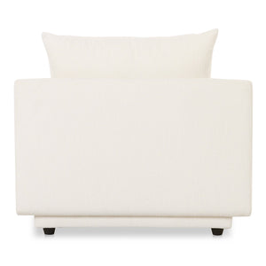 Moe's Home Rosello Modular Sectional Sofa: Stylish, Sustainable Comfort With Versatile Design For Any Space White Upholstery, 30% Recycled Polyester,70% Polyester,Plywood Frame Oa-1010-18