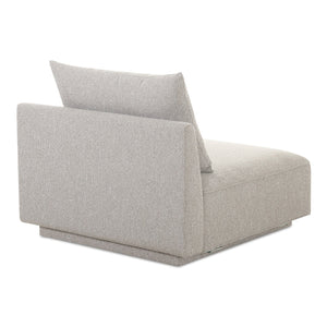 Moe's Home Rosello Modular Sectional Sofa: Stylish, Sustainable Comfort With Versatile Design For Any Space Grey Upholstery, 30% Recycled Polyester,70% Polyester,Plywood Frame Oa-1010-29